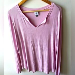 Cabi Long Sleeve Pink Shirt